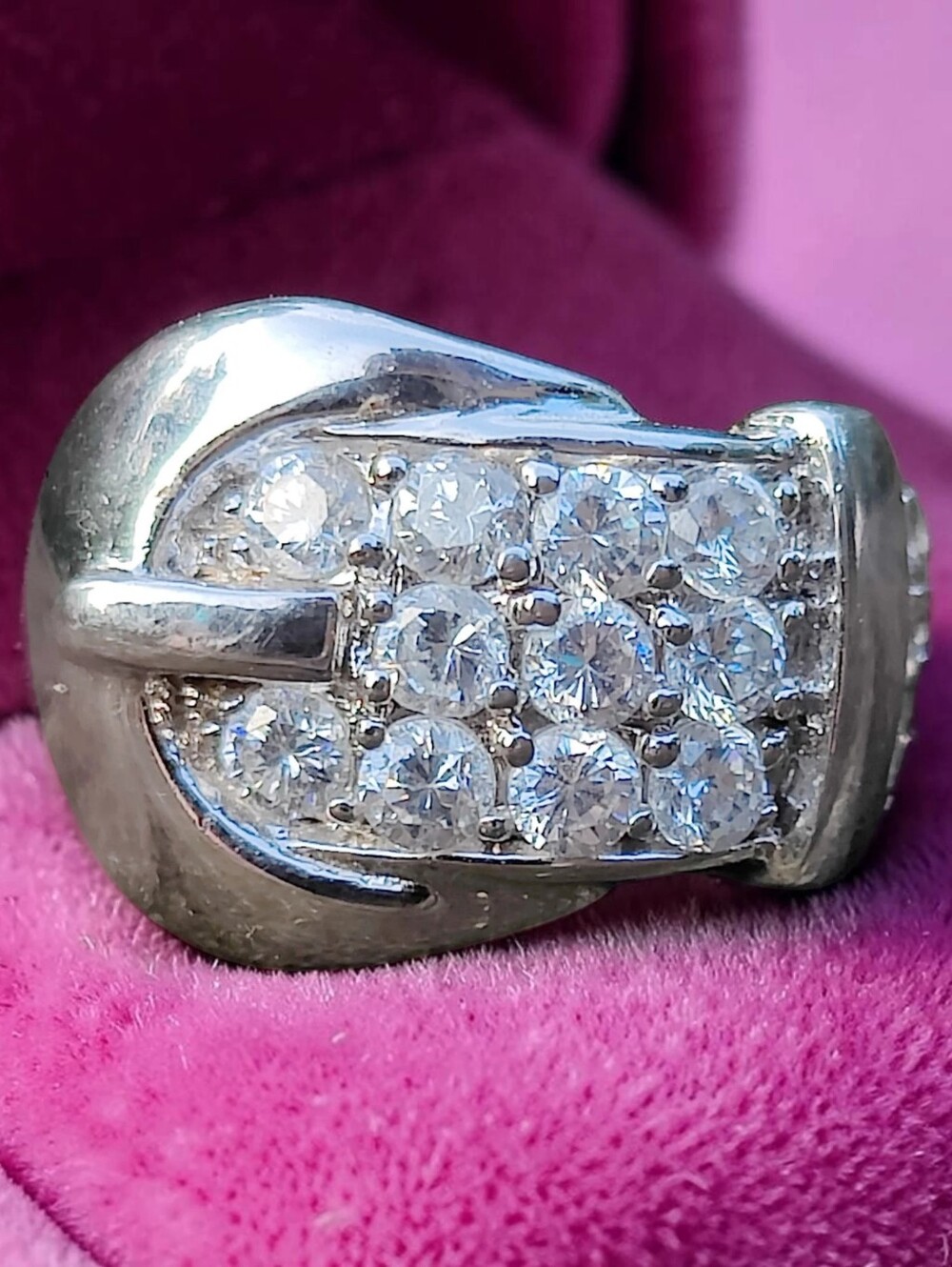 🔥 Heavy Sterling Silver 925 RF Belt Buckle Ring